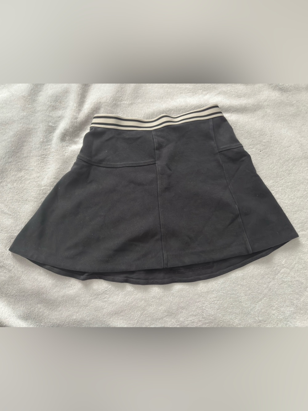Crewcuts Black Skirt with Striped Waistband